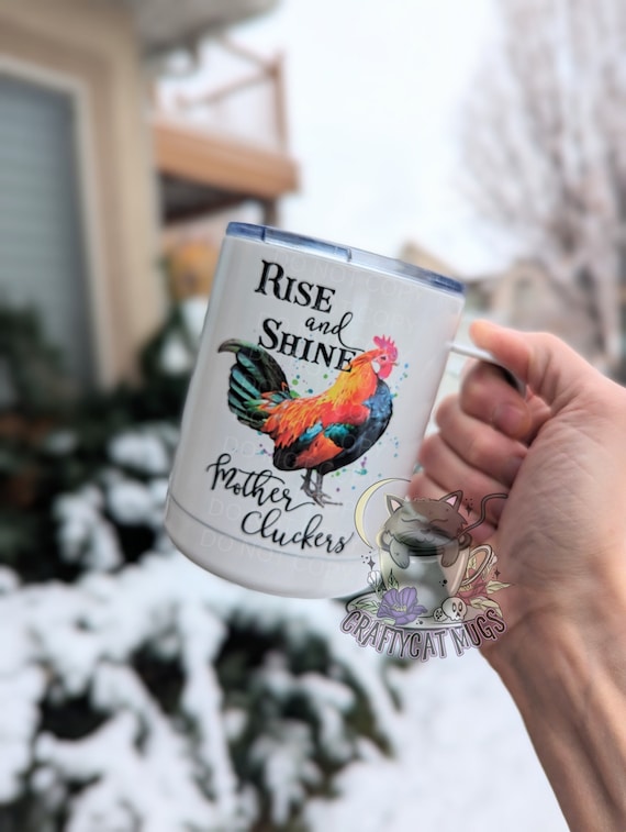 Funny Morning Coffee Mug | Chicken Mug | Gift for Friend | Personalized Mug | Travel Mug