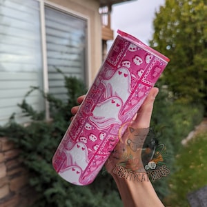 Spooky Love Ghosts Tumbler | Cute Ghost Tumbler | Valentine Tumbler