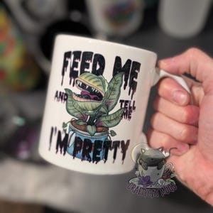 Cute Plant Coffee Mug | Spooky Mug | Halloween Mug image 2