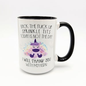 Funny Coffee Mug | Back the Fuck Up Sprinkle Tits | Birthday Gift for Her | Christmas Gift Women | Personalized Mug