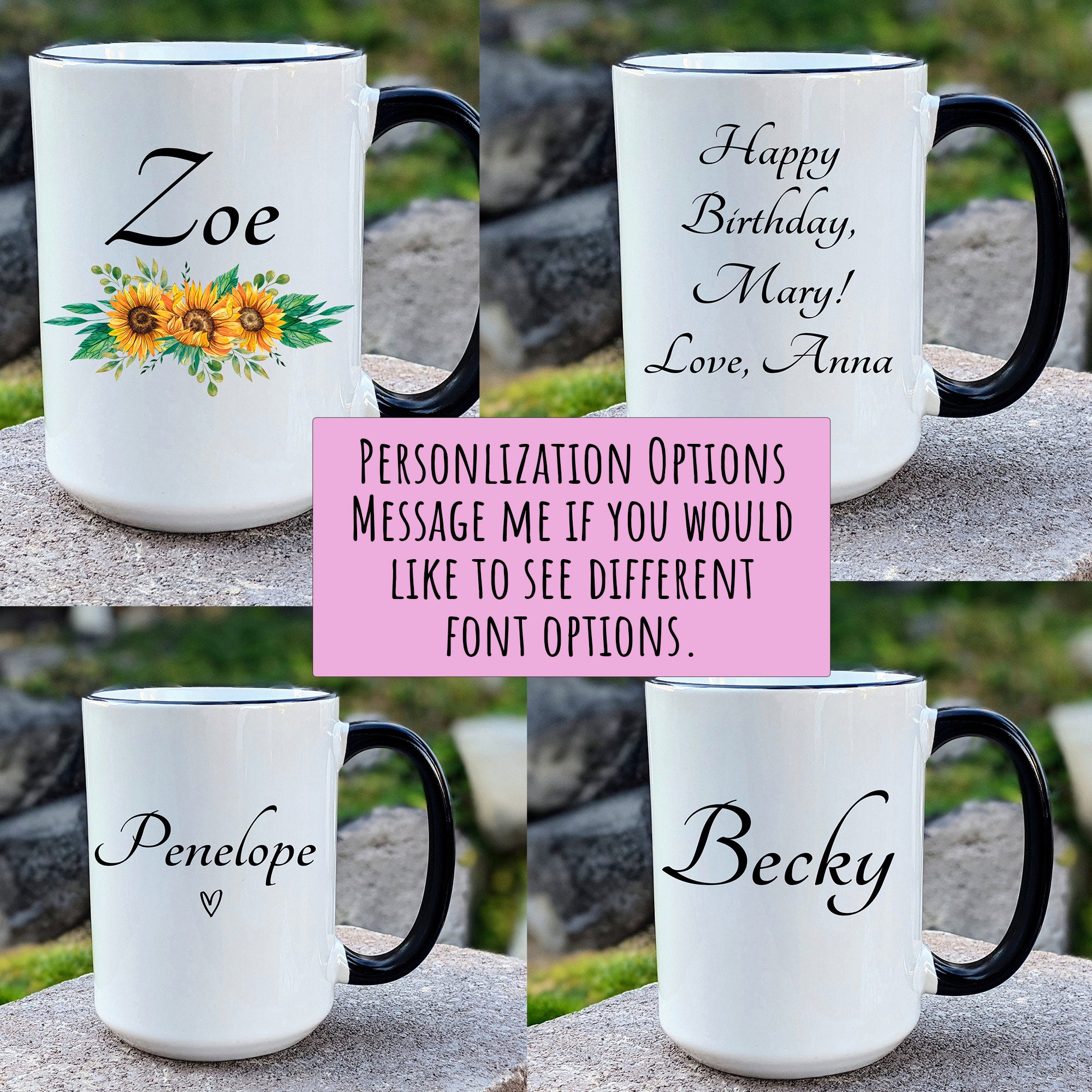 Comedy fishing mug gift personalised with own message 