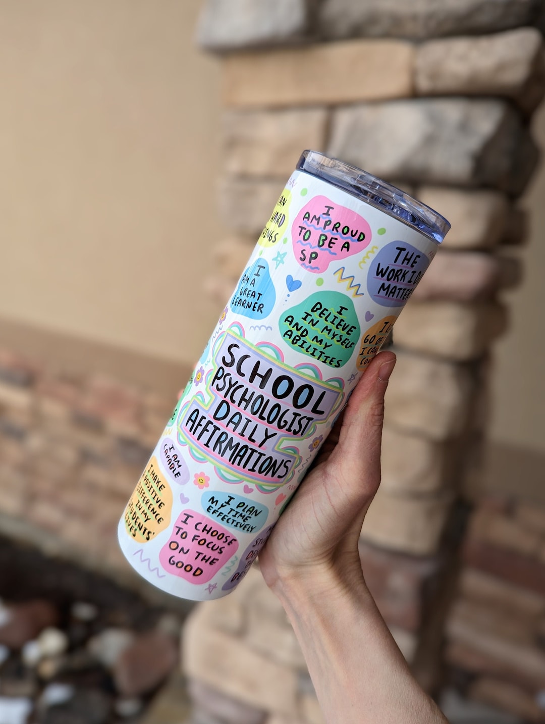 School Psychologist Gift School Psychologist Tumbler Etsy