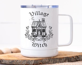 Witchy Gifts | Village Witch | Witchy Mug | Halloween Travel Cup | Fall Coffee Mug | Personalized Gifts