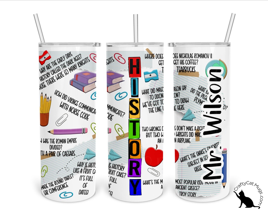 History Puns Tumbler History Jokes Cup History Teacher Etsy