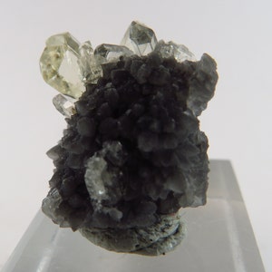 Gem Barite Crystals on Druzy Quartz Meikle Mine, Nevada image 5