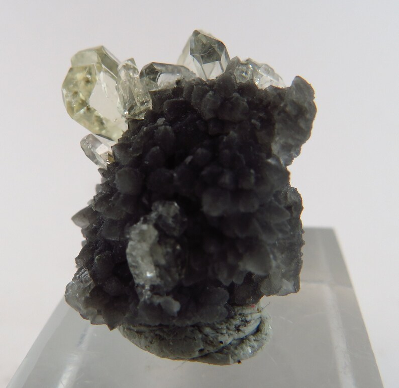 Gem Barite Crystals on Druzy Quartz Meikle Mine, Nevada image 5