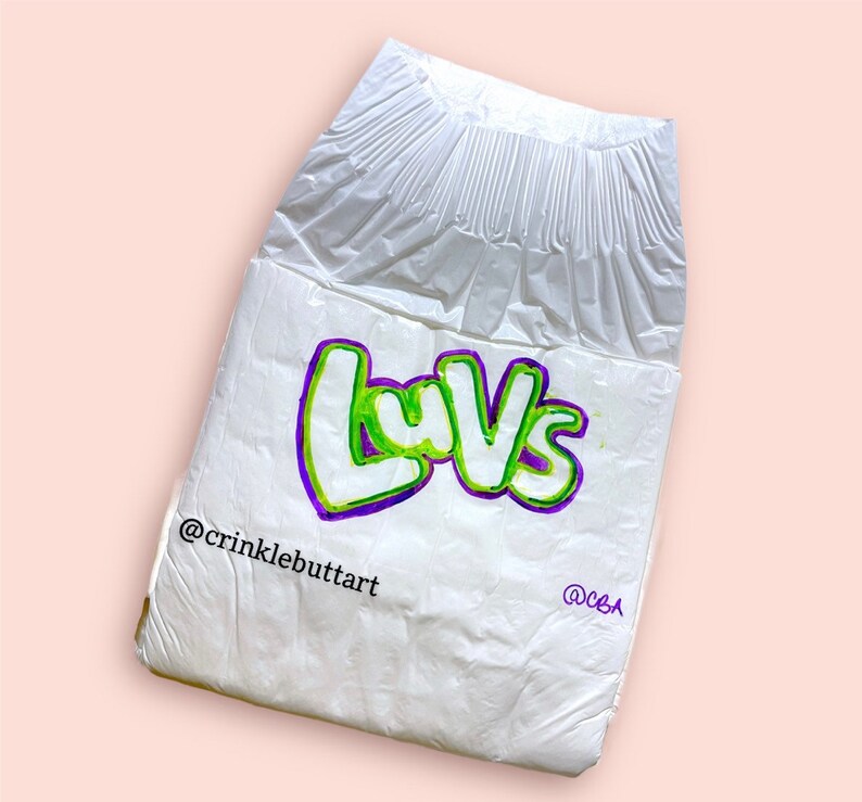 ABDL Adult luvs Diaper Etsy