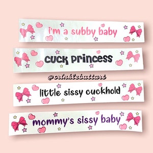 ABDL Skinny Diaper Tapes x4 “Sissy Cuck Pack”