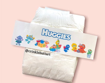 ABDL Diaper Tapes “Vintage 80s Babies”, ABDL vintage design