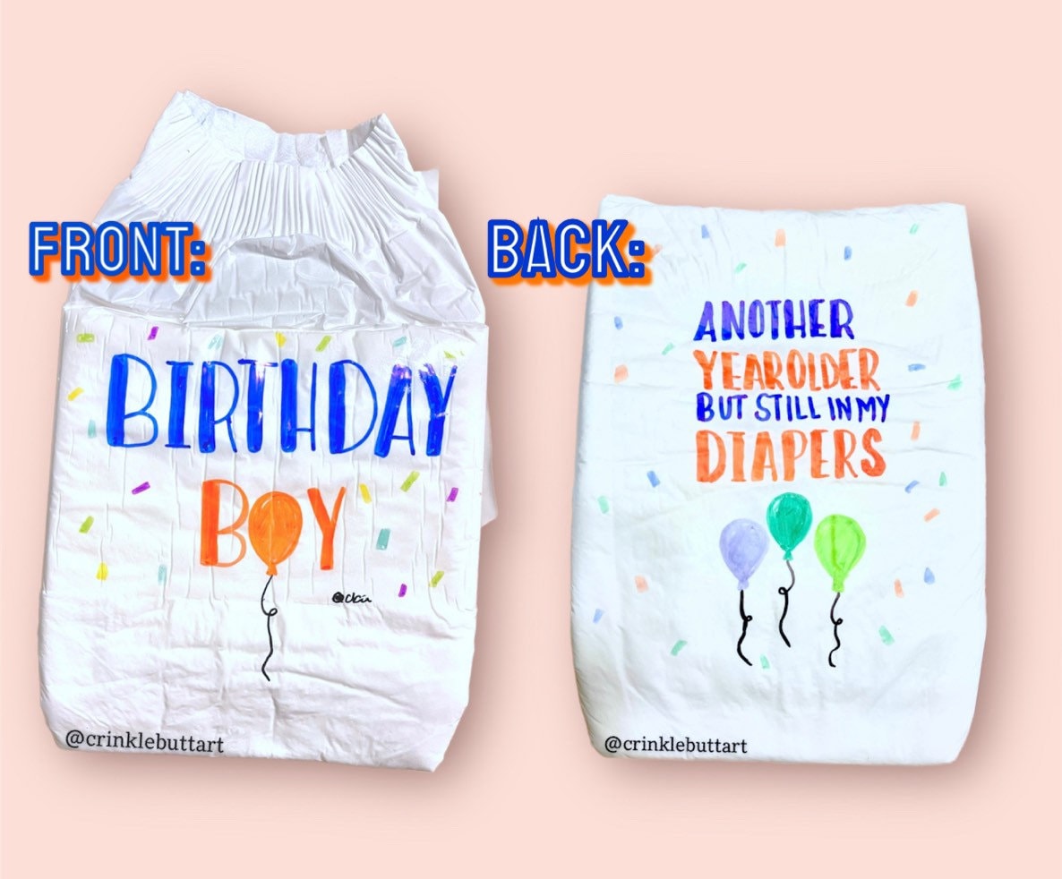ABDL Adult Baby Diaper birthday Boy Etsy Canada