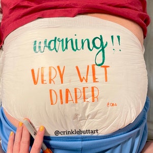 Abdl Diaper Girl Wet