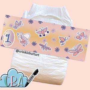 &quot;ABDL Tape &quot;&quot;Schmetterlinge und Blumen&quot;&quot;&quot;