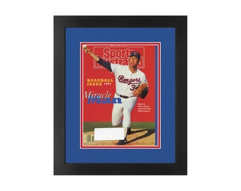 Framed Nolan Ryan Sports Illustrated Magazine, Texas Rangers Colors