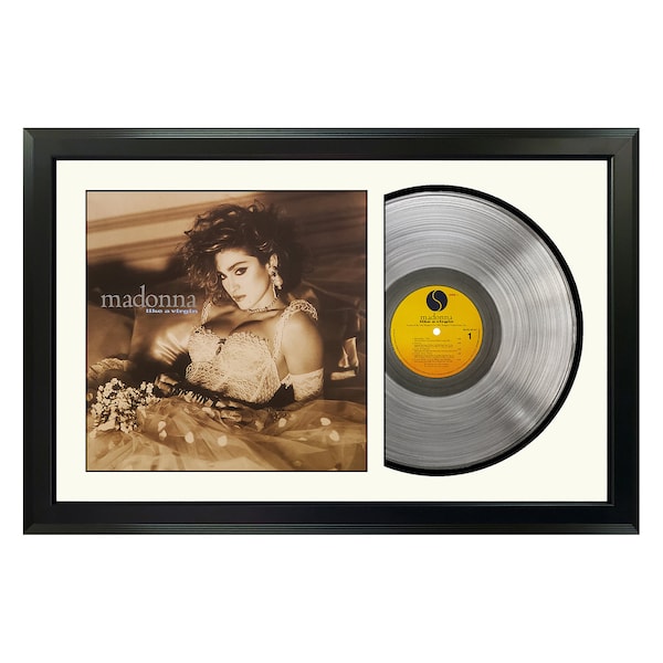Madonna - Like a Virgin - Framed Clear Vinyl Album