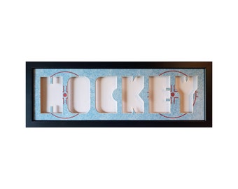 Handcrafted Hockey Photo Collage Frame – Sports Gift, Made in USA