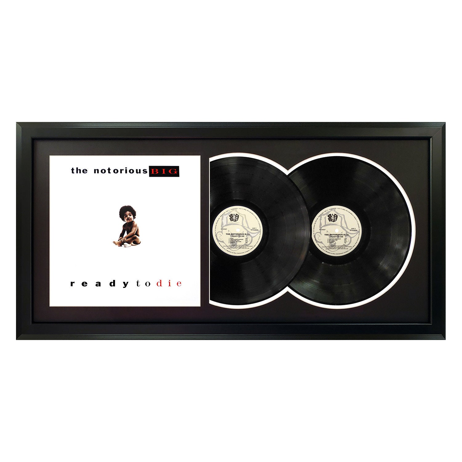 The Notorious B.I.G - Ready to Die - Framed Double Album - 17.5