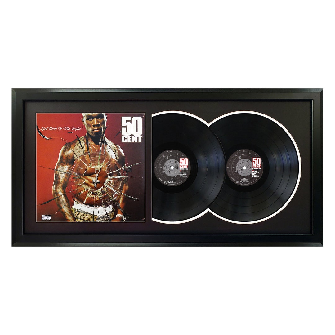 50 Cent 'get Rich or Die Tryin'' Framed Vinyl Album Art - Etsy