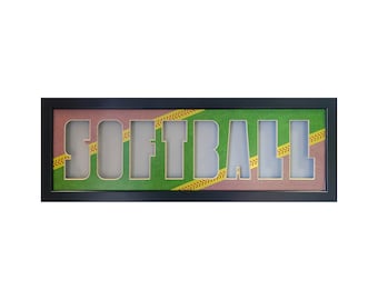 Softball Photo Collage Frame – Personalized Sports Gift