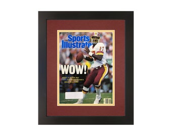 Doug Williams, Original Sports Illustrated Magazine February 8, 1988 Issue. Framed in Washington Football Team Colors