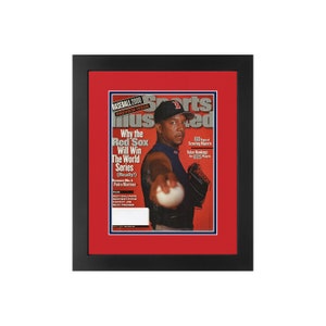 Pedro Martinez, Original Sports Illustrated Magazine March 27, 2000 Issue. Framed in Boston Red Sox Team Colors