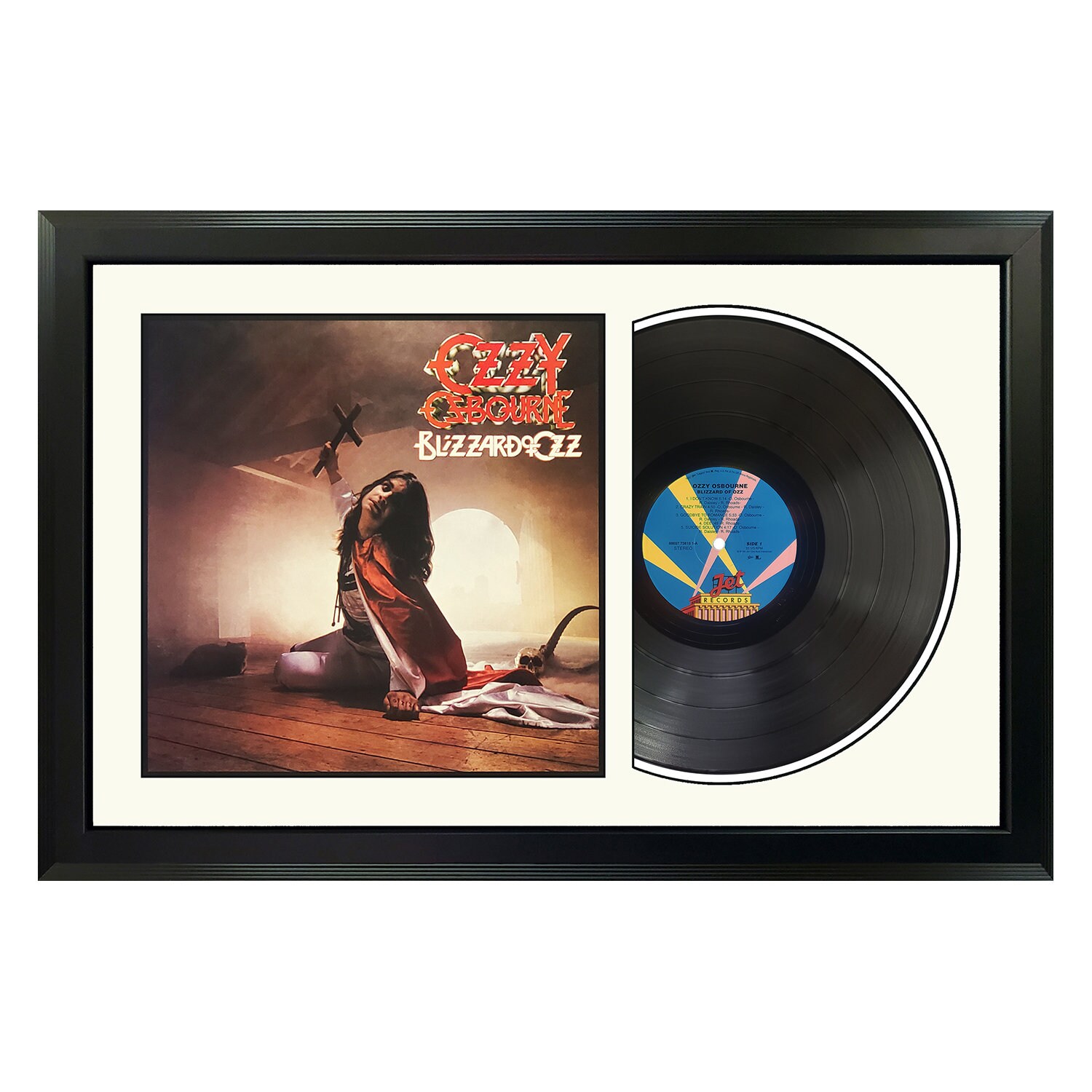 Poster Sur Toile Ozzy Osbourne Album Cover - Décoration Murale 30x45cm Sans Cadre, Série Musiciens Populaires - 11