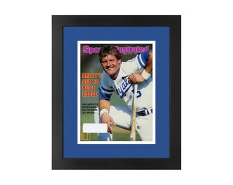 George Brett, Kansas City Royals, Framed Sports Illustrated Magazine