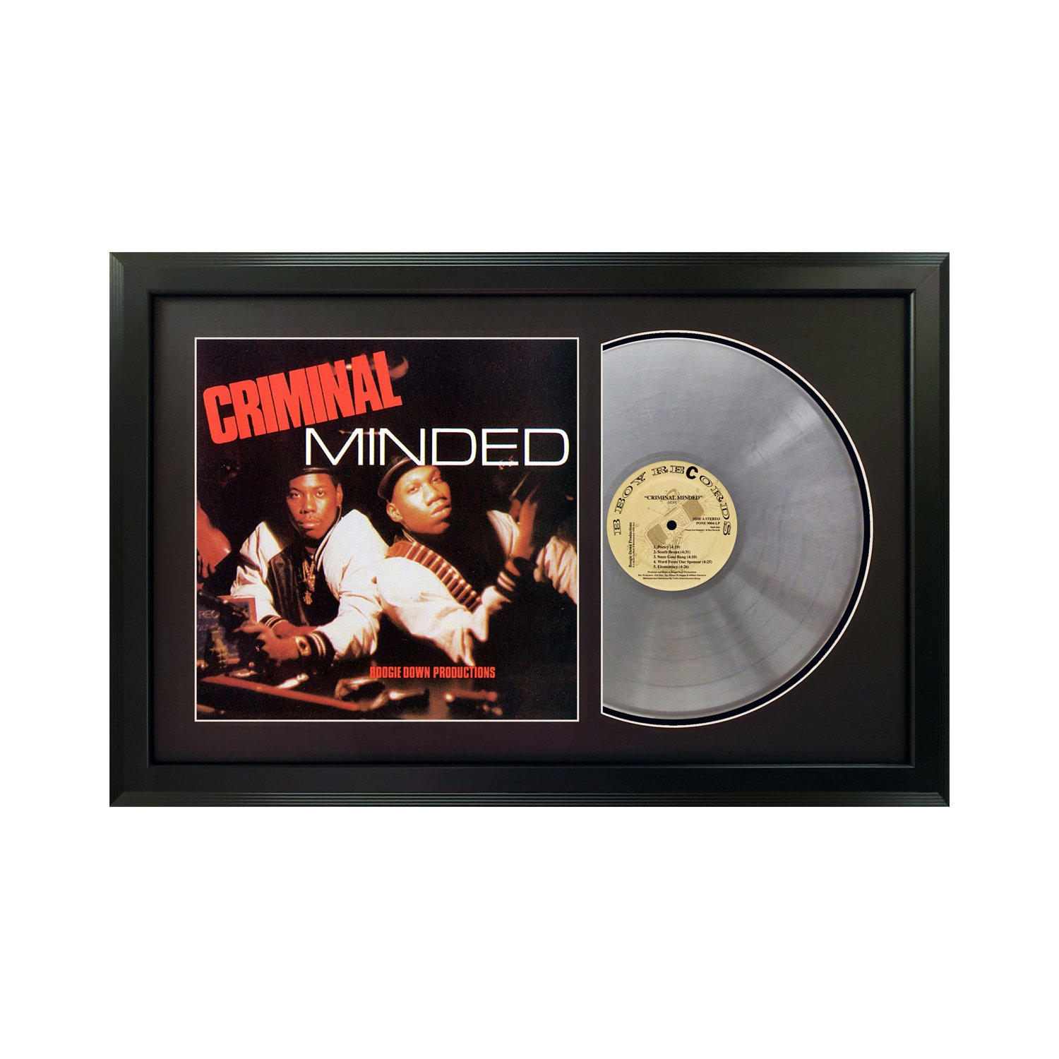 Boogie Down Productions - Criminal Minded - Framed Vinyl Record - Etsy