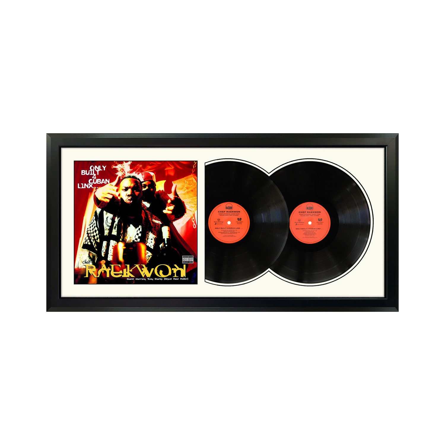 Raekwon Only Built 4 Cuban Linx... Framed Double Vinyl 17.5 X 34.5 White  Mat and Black Frame - Etsy