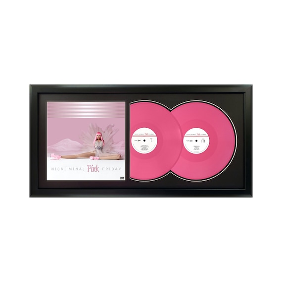 Nicki Minaj Pink Friday Framed Double Vinyl Record Art