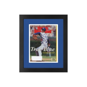 Orel Hershiser, Original Sports Illustrated Magazine March 29, 1999 Issue. Framed in Los Angeles Dodgers Team Colors