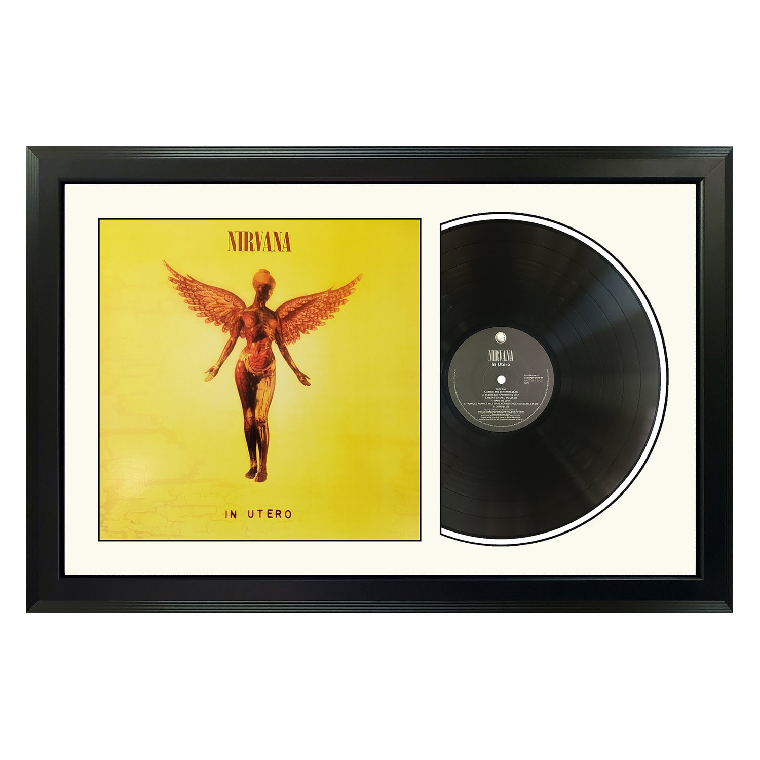 dæk shilling Europa Nirvana in Utero Framed Vinyl Record - Etsy