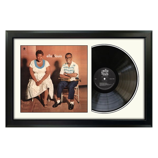 Ella Fitzgerald and Louis Armstrong - Ella & Louis - Framed Vinyl Record