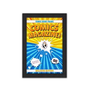 Comic Book Frame - Ready Made Black Frame with Glass