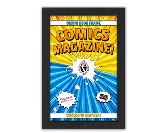 Comic Book Frame - Ready Made Black Frame with Glass