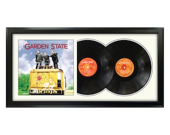Álbum de vinilo enmarcado de la banda sonora de Garden State: arte mural cinematográfico