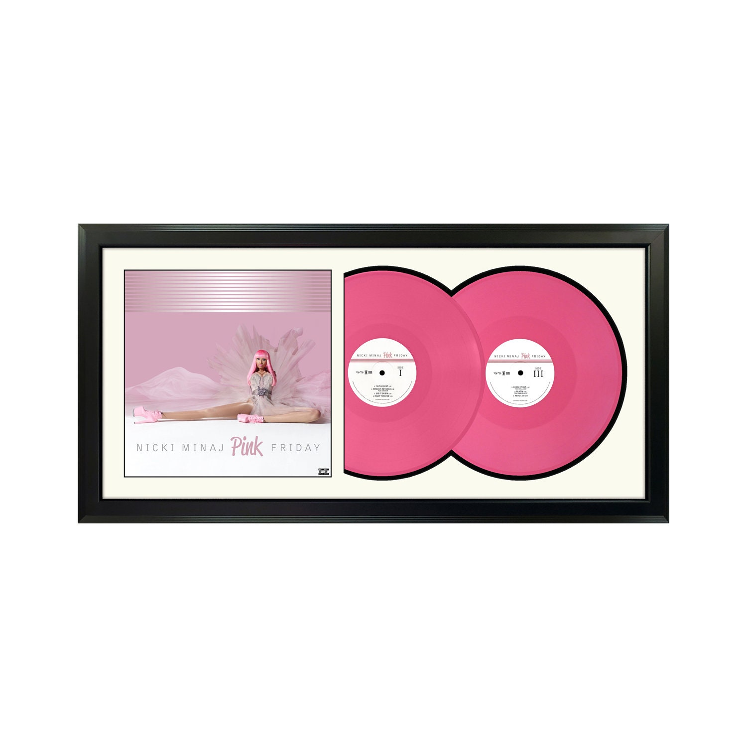 Arte de vinilo doble enmarcado de Nicki Minaj Pink Friday, image size:1500x1500