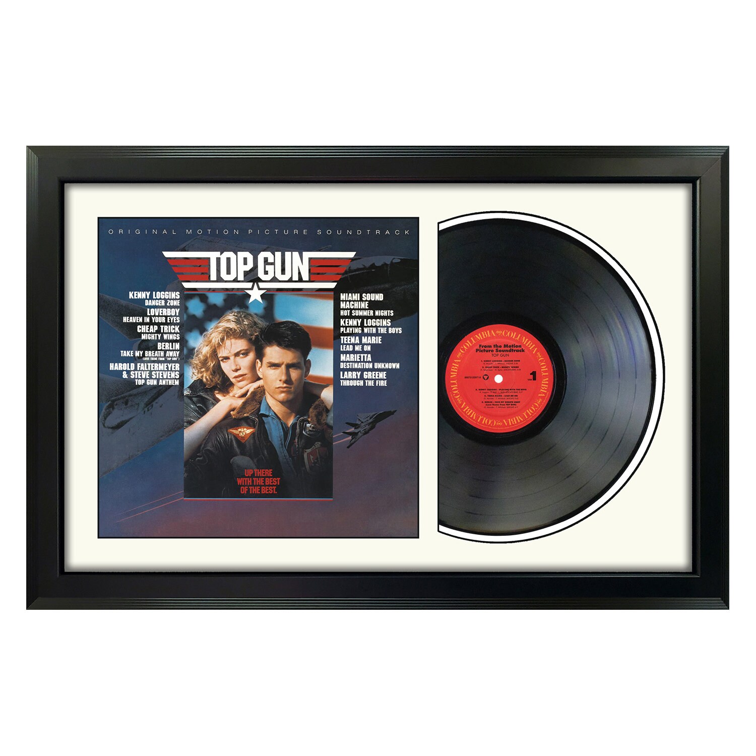 Top Gun Movie Soundtrack- Framed Vinyl Record - Etsy