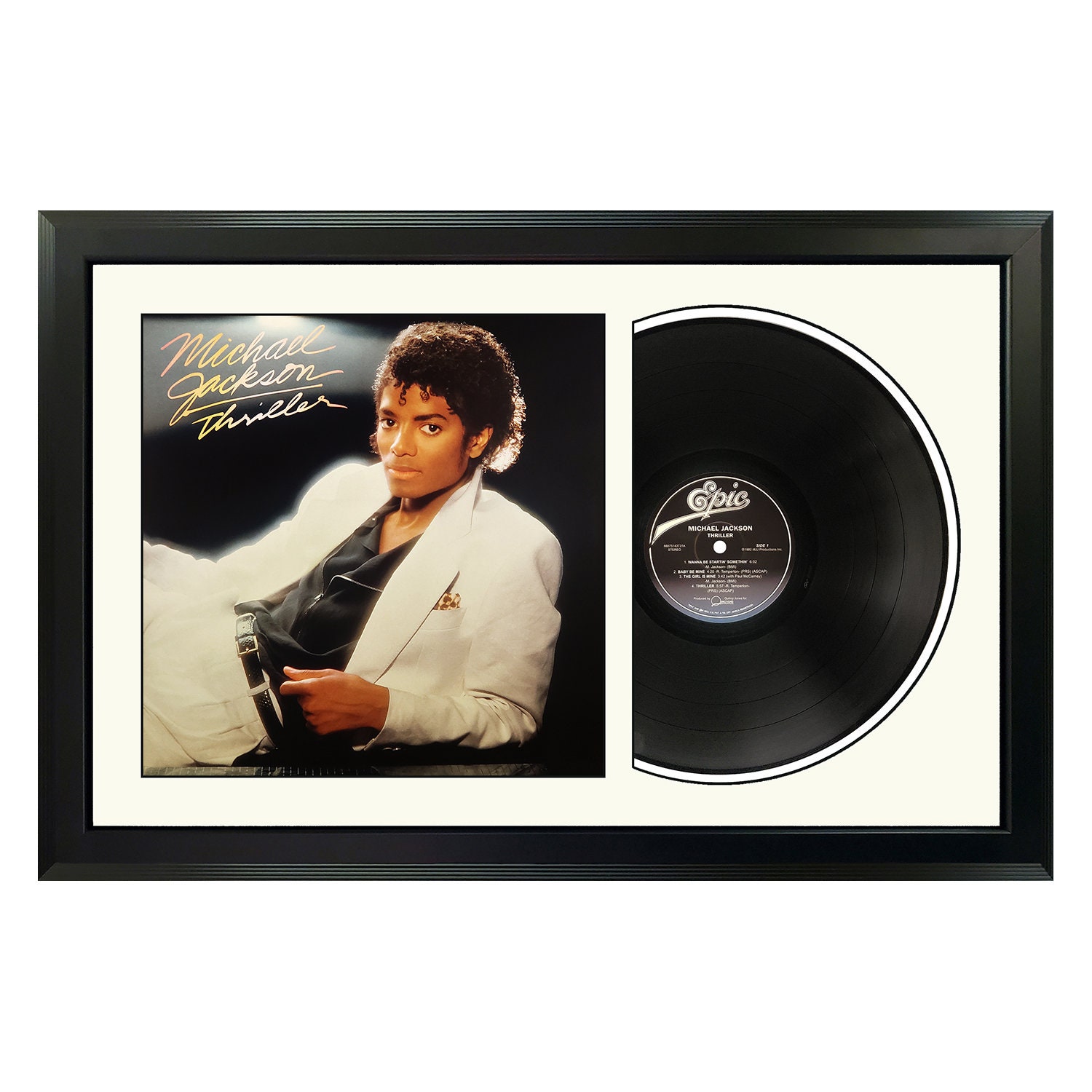 Michael Jackson Thriller Framed Vinyl Record 
