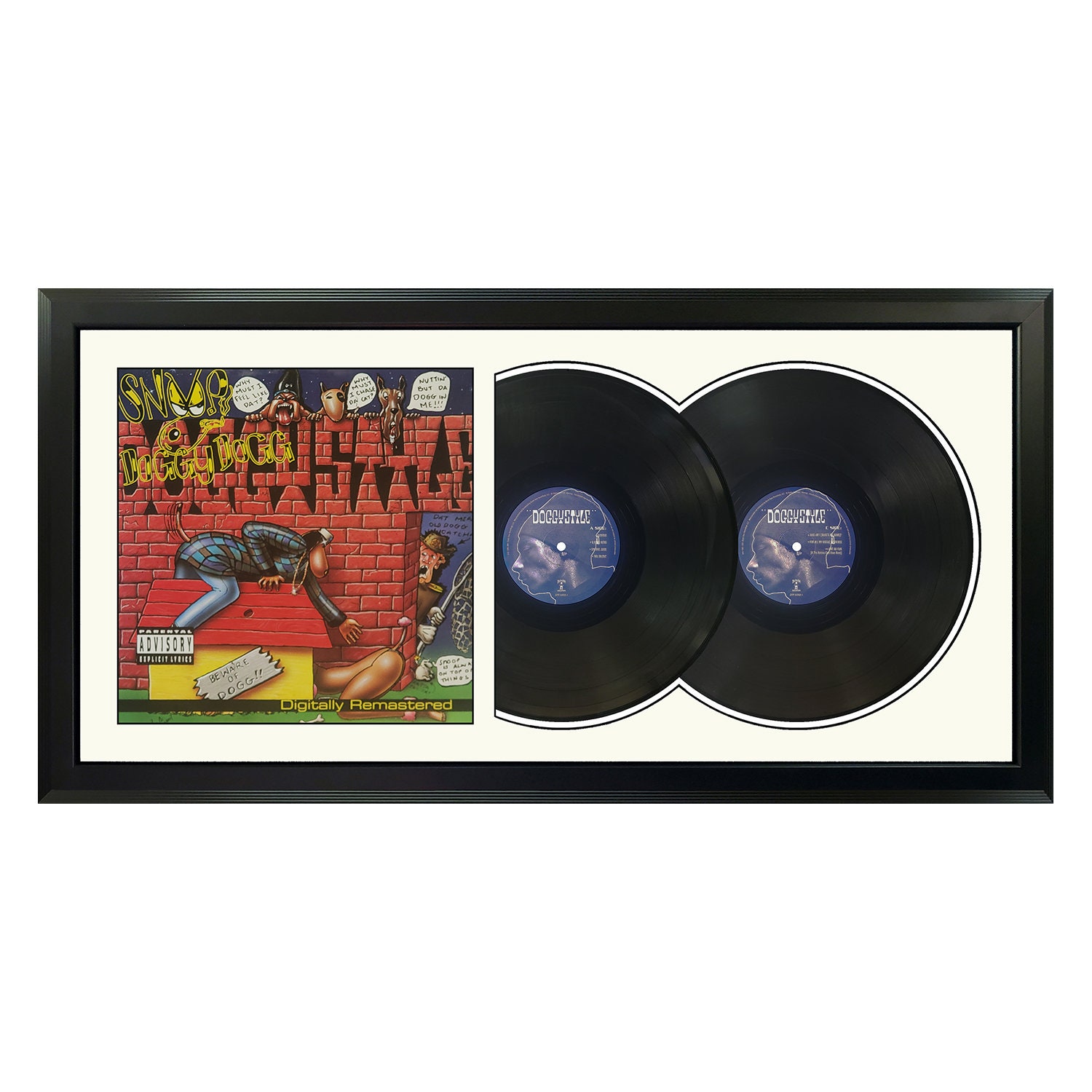 Snoop Dogg - Doggystyle - Framed Double Album - White Mat and