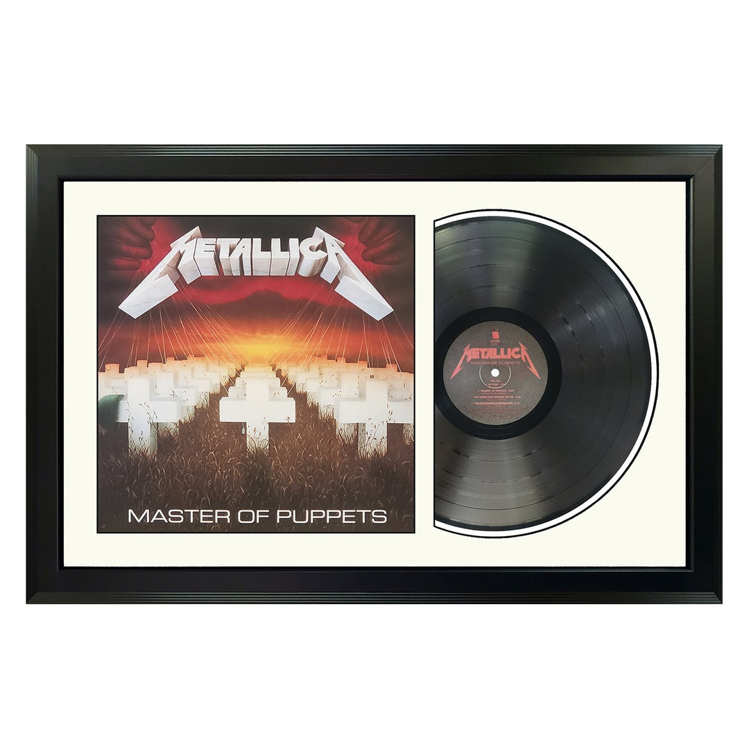 Metallica - Master of Puppets - Framed Vinyl Record - Etsy