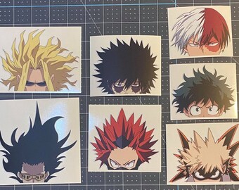 WitnyStore i Love Anime Stickers Heart Japanese Animation Cartoon Decal Vinyl Bumper Cars