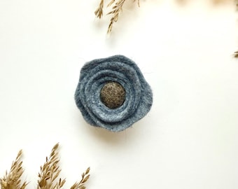 Felt Flower Lapel Pin
