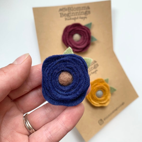 Flower Lapel Pin Etsy