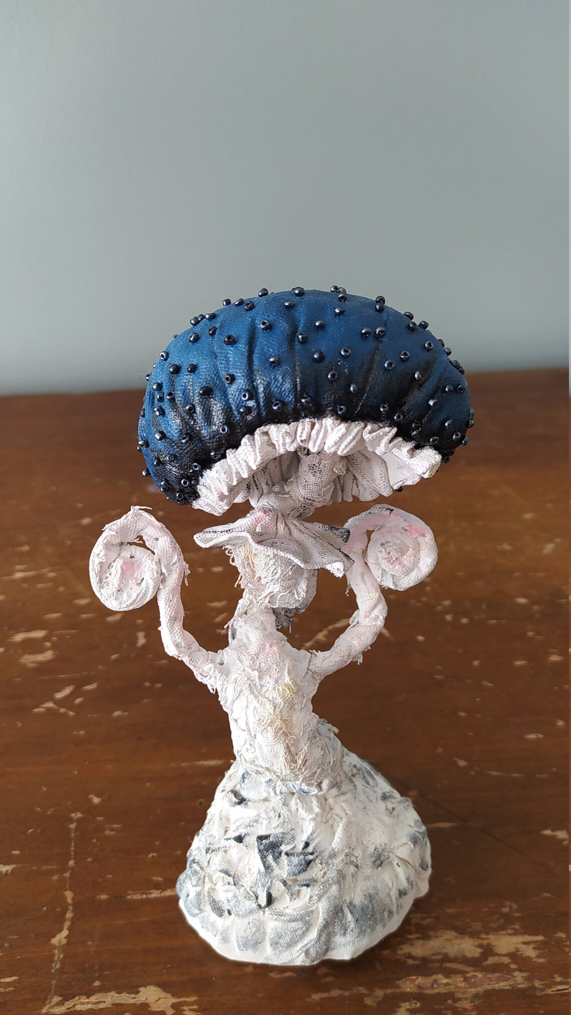 Blauer Textilpilz Horror Deko Gothic Dekor Pilz Ornament | Etsy