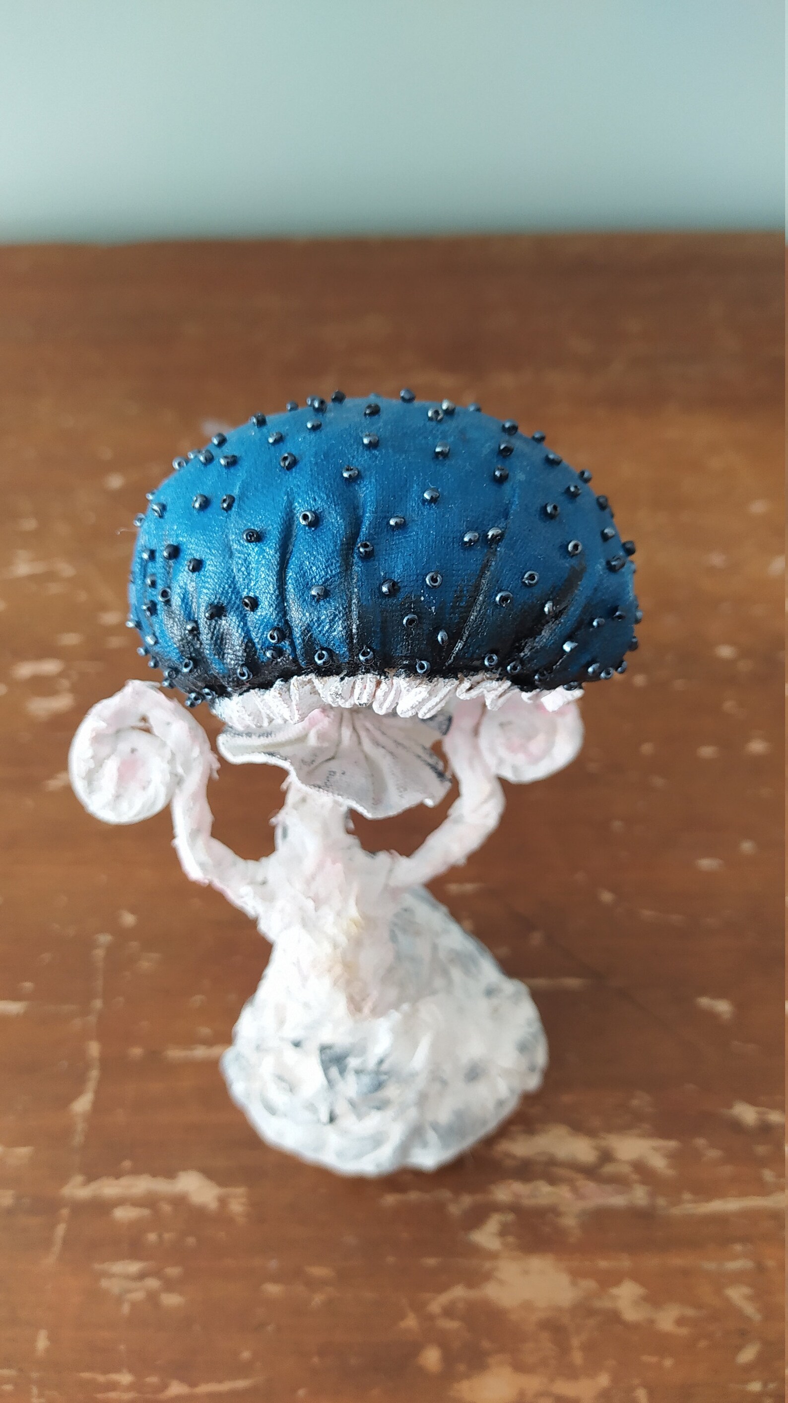 Blauer Textilpilz Horror Deko Gothic Dekor Pilz Ornament | Etsy