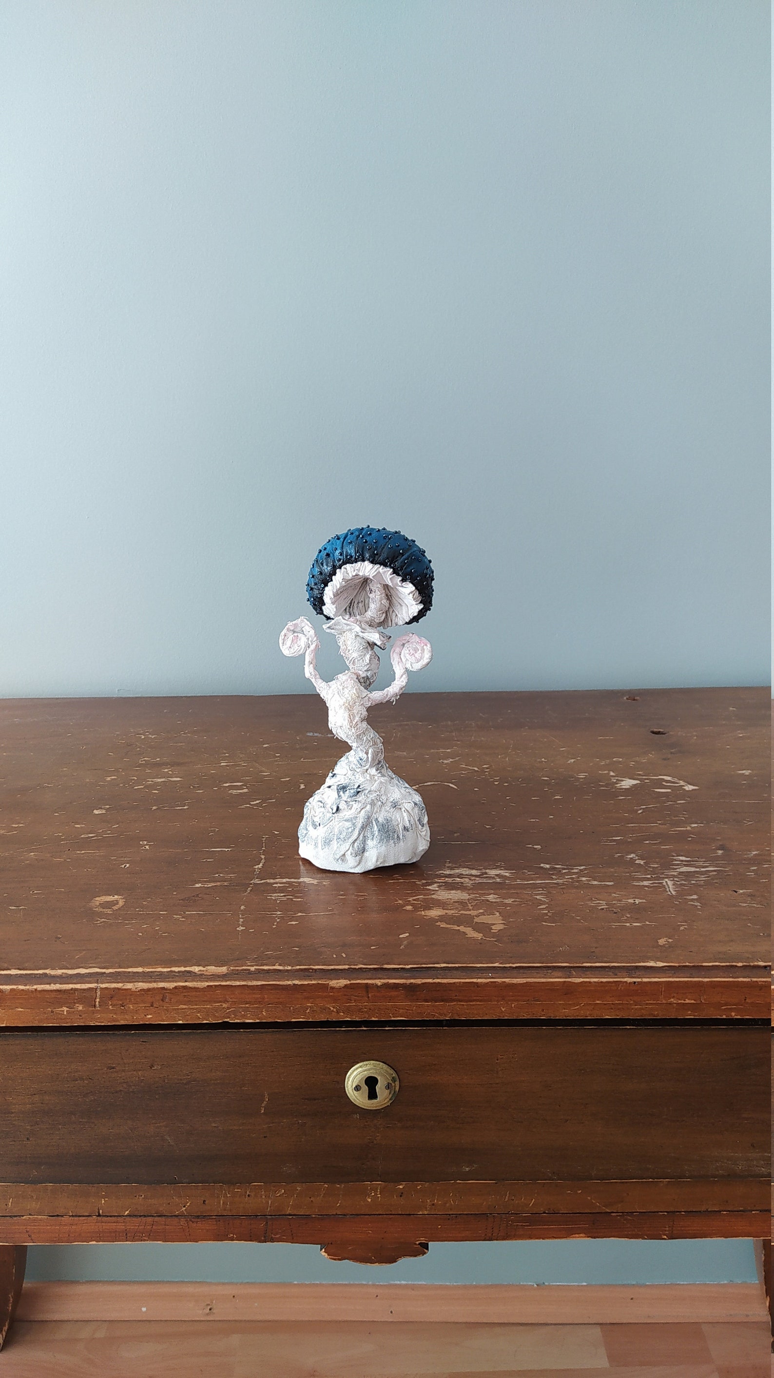 Blauer Textilpilz Horror Deko Gothic Dekor Pilz Ornament | Etsy