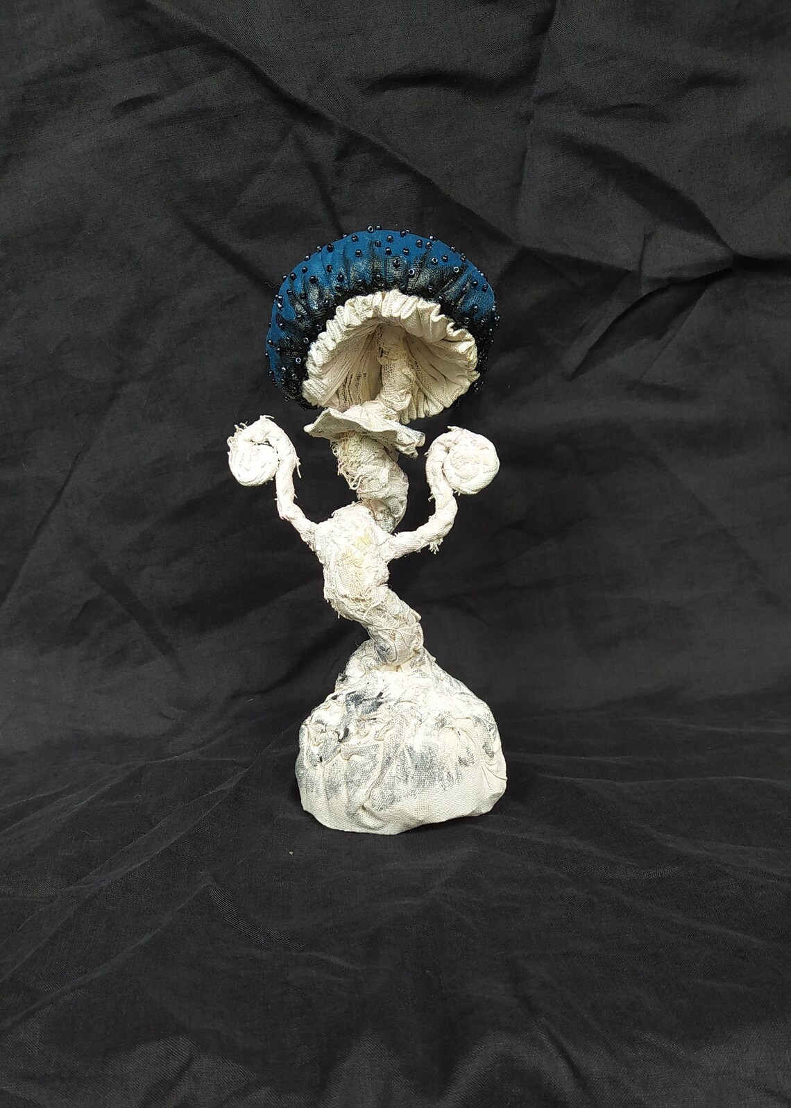 Blauer Textilpilz Horror Deko Gothic Dekor Pilz Ornament | Etsy