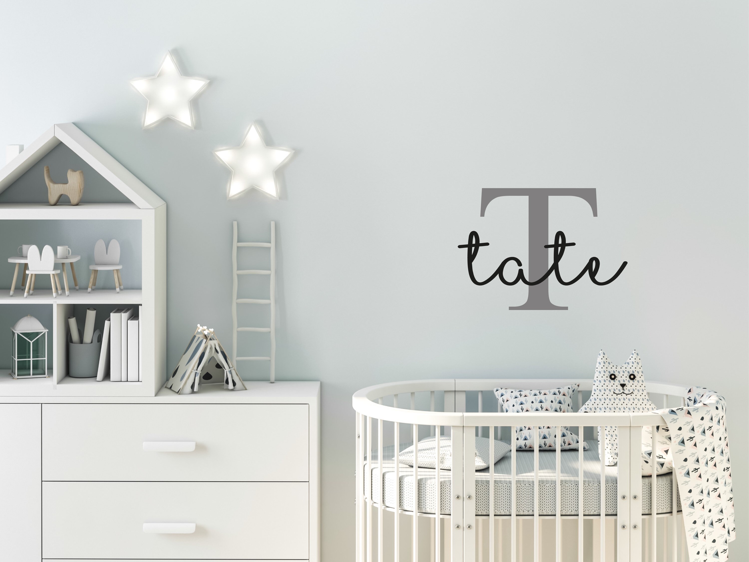 Personalised name wall sticker. For bedroom nursery toy Etsy