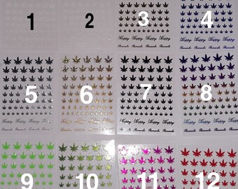 Printable Pot Leaf Decal