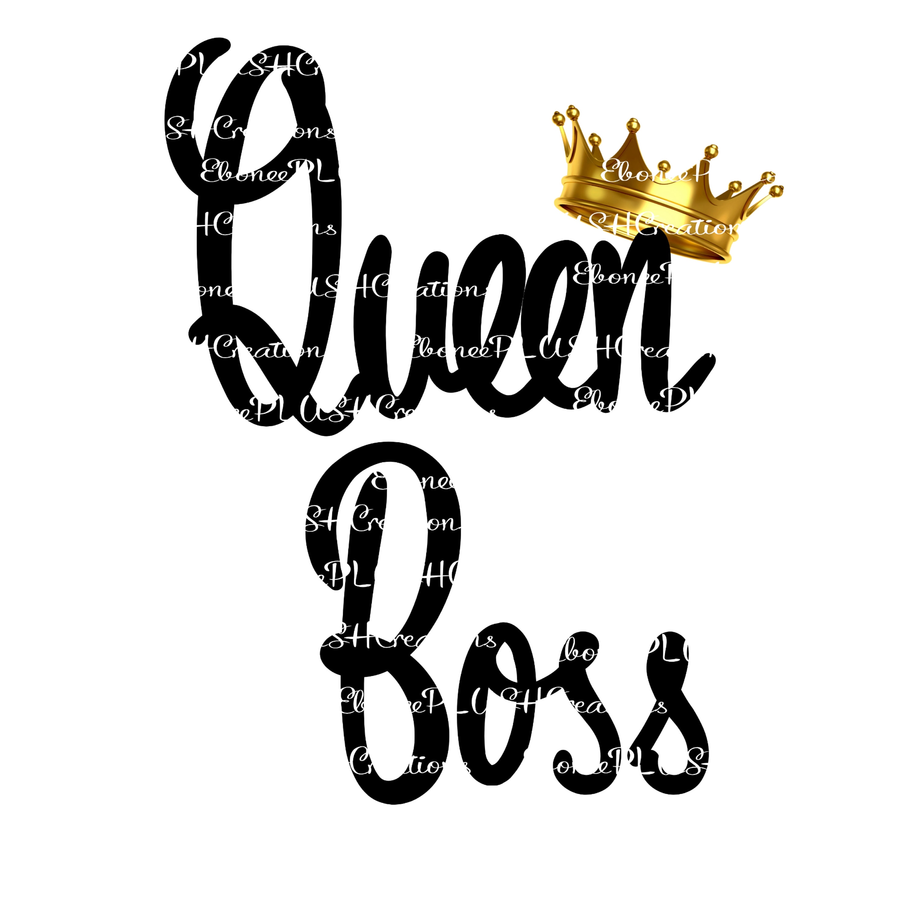 Queen Boss Logo Etsy